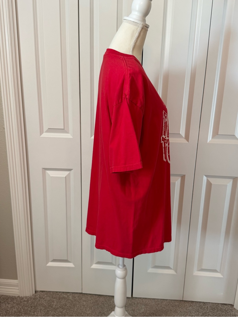 Comfort Colors Red Tailgate & Touchdowns Women’s Graphic Tee Size XL EUC - Picture 6 of 9